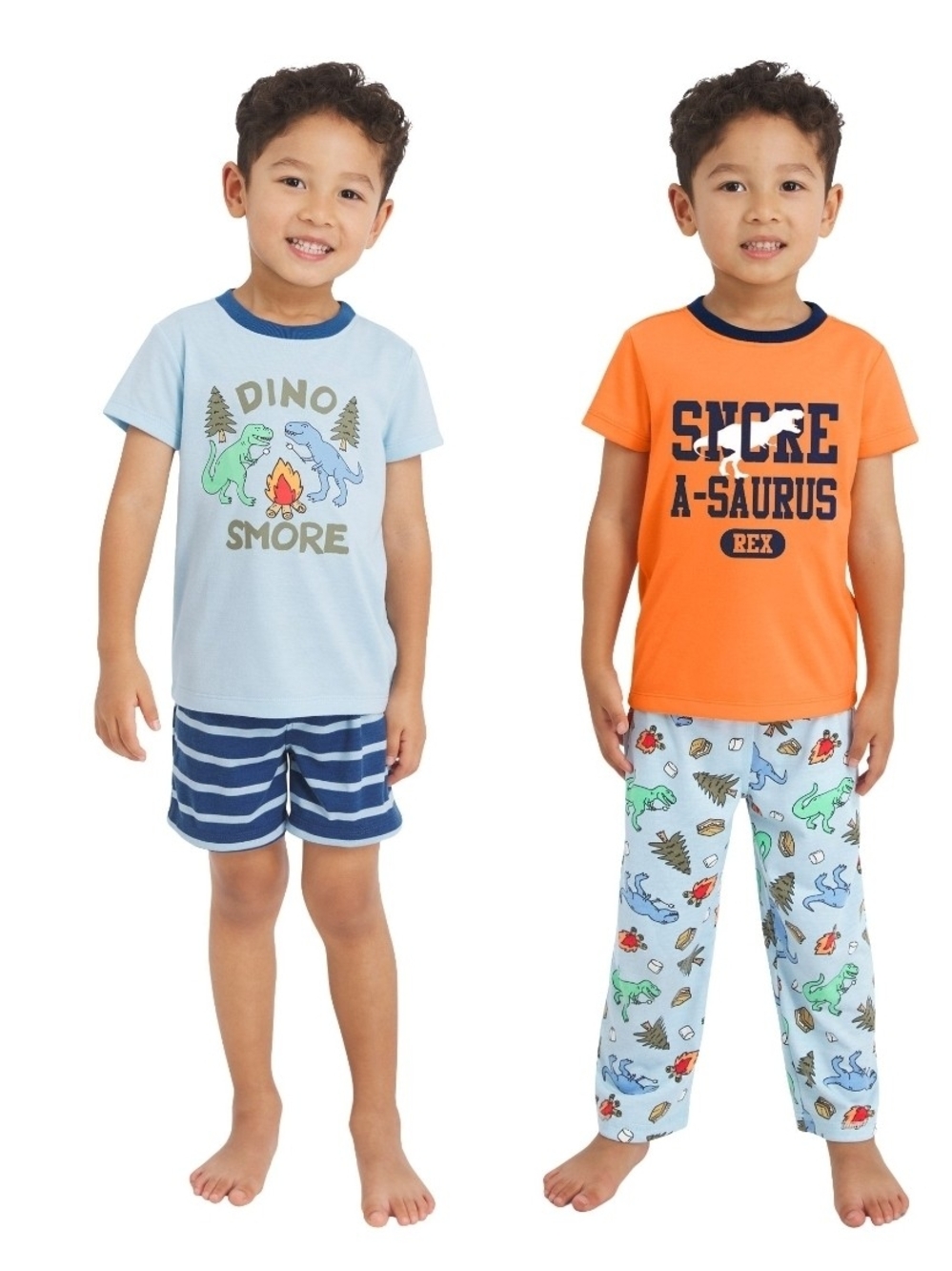 Lands' End Kids 4-Piece Sleep Set Boys 4T Pajamas